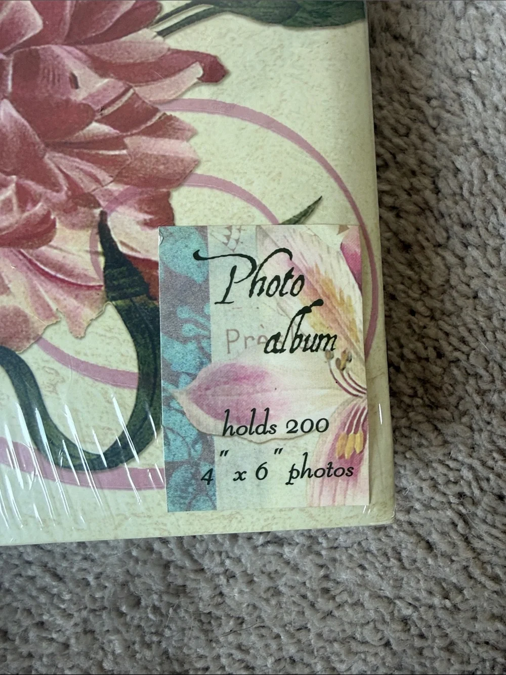 Pink Floral Photo Album - Vintage Floral Paris Photo Album - Brand New